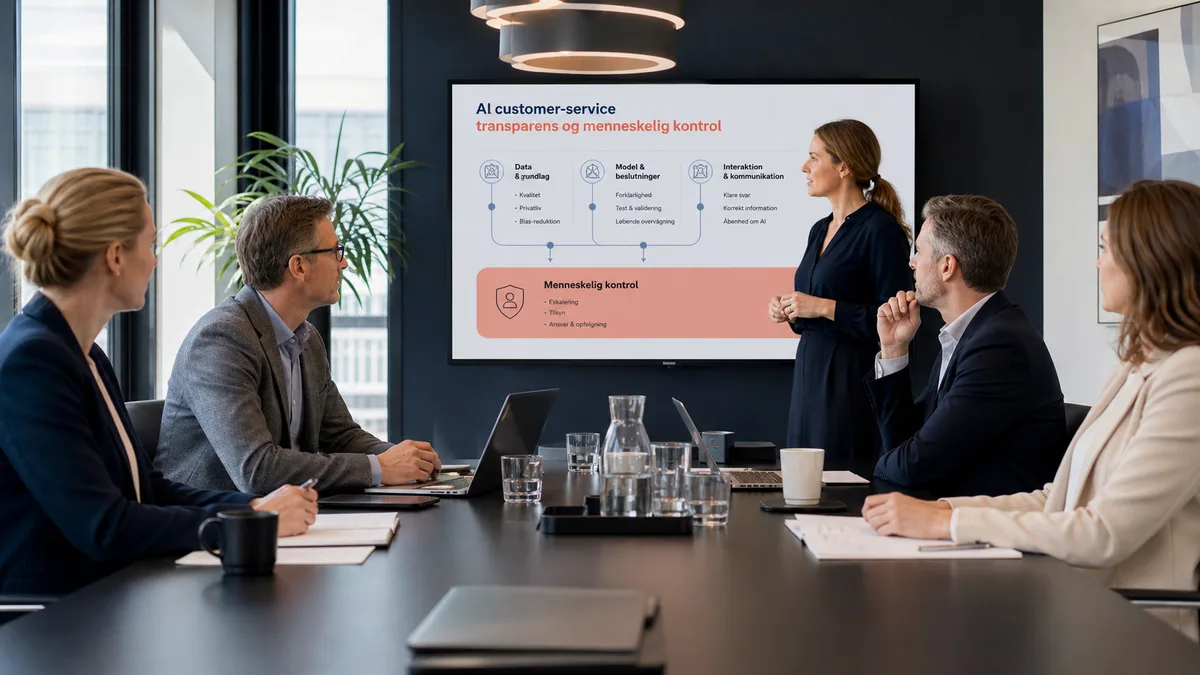 Dansk virksomhed dokumenterer AI Act transparens for kundeservice