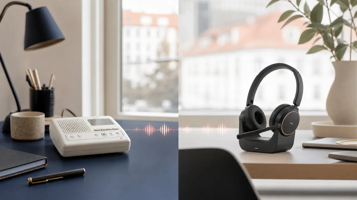 Klassisk telefonsvarer sammenlignet med moderne AI voice agent