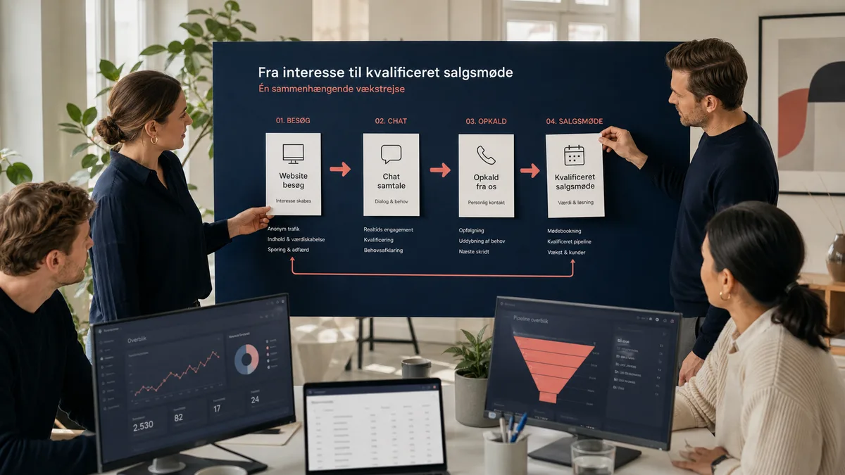 Dansk B2B leadgenerering fra digitalt signal til salgssamtale