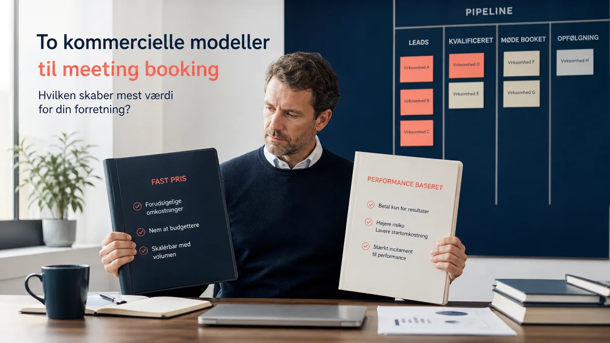 Dansk virksomhed sammenligner no cure no pay og abonnement på mødebooking
