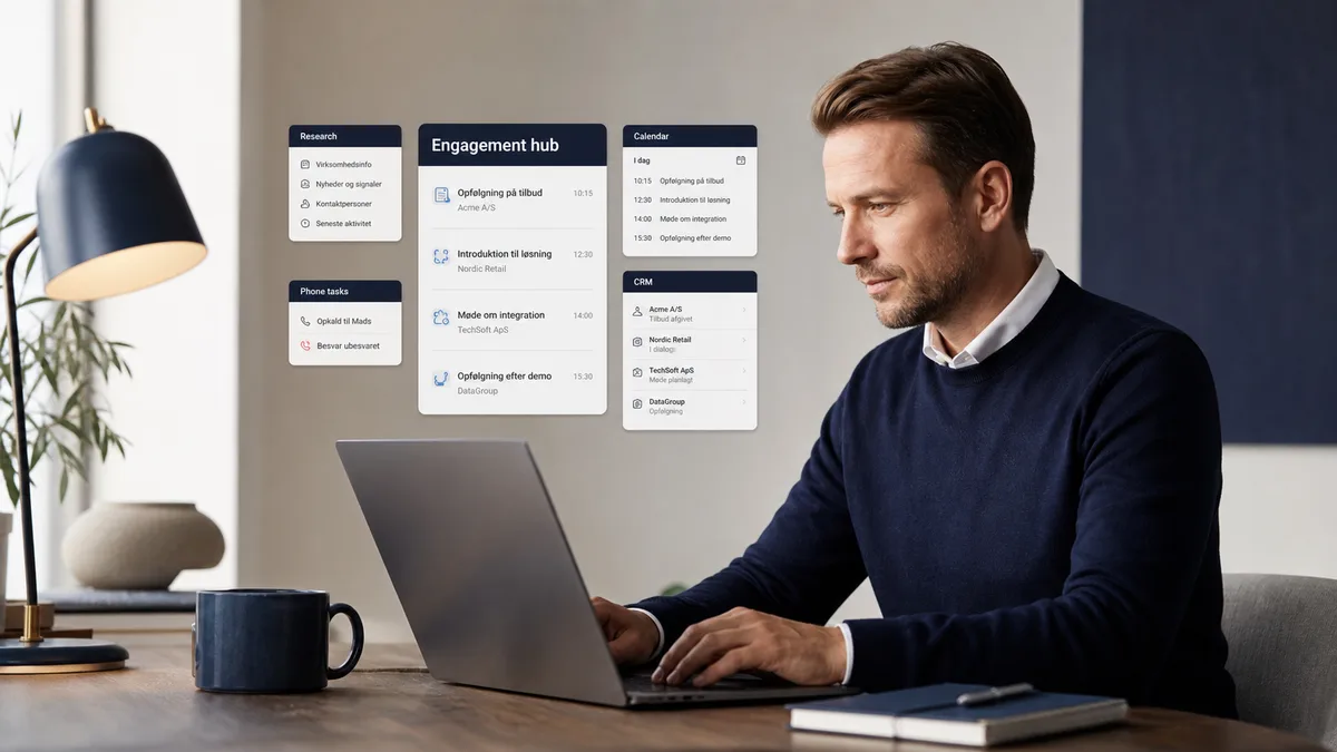 Sales engagement platform samler dansk B2B outreach og CRM